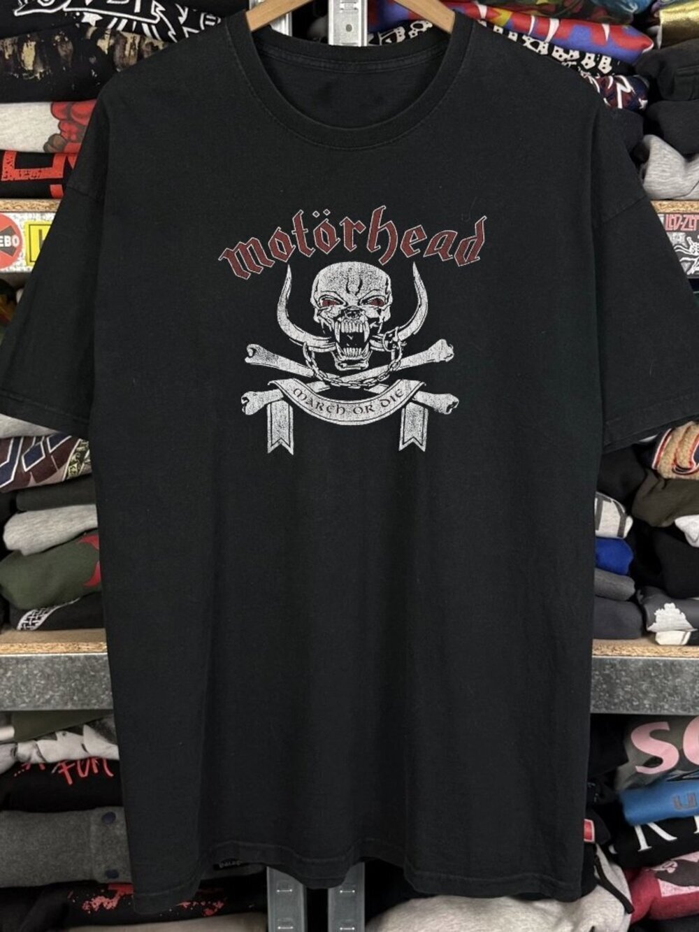 1992 Motorhead March or Die Washed Black Tee